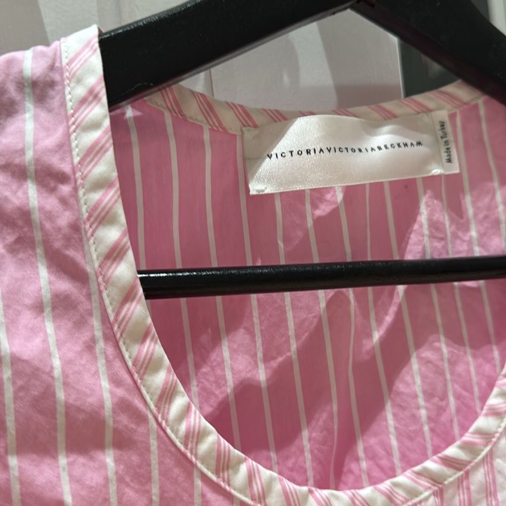 Pink Striped Sleeveless Top - Picture 4 of 5